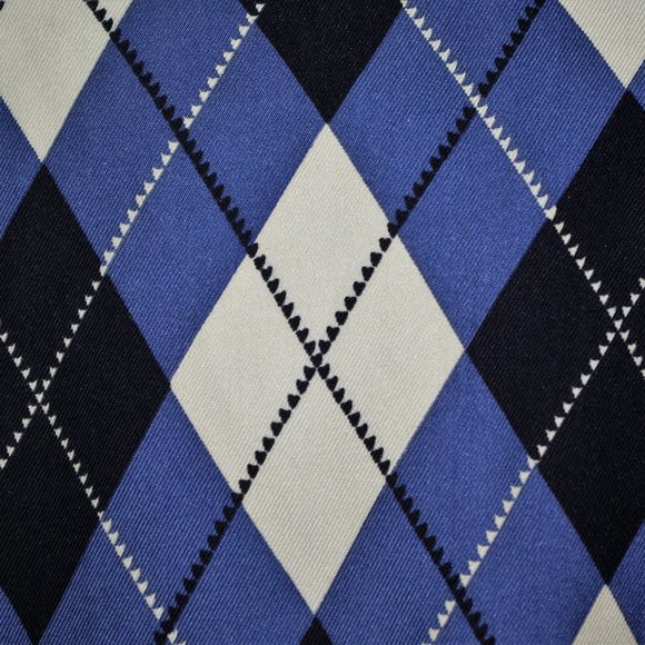 Unique Nat Nast Silk Jacket - Argyle Pattern - Picture 3 of 4